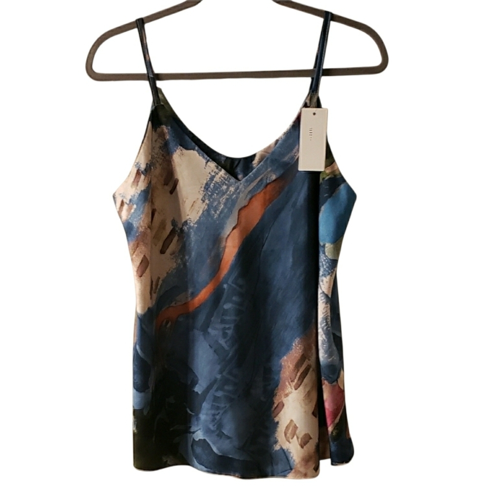 NWT! ITALIAN IMPORT Aritzia Multicolor Abstract Camisole
